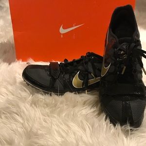 Nike Zoom Rival S Black Gold Track Cleats